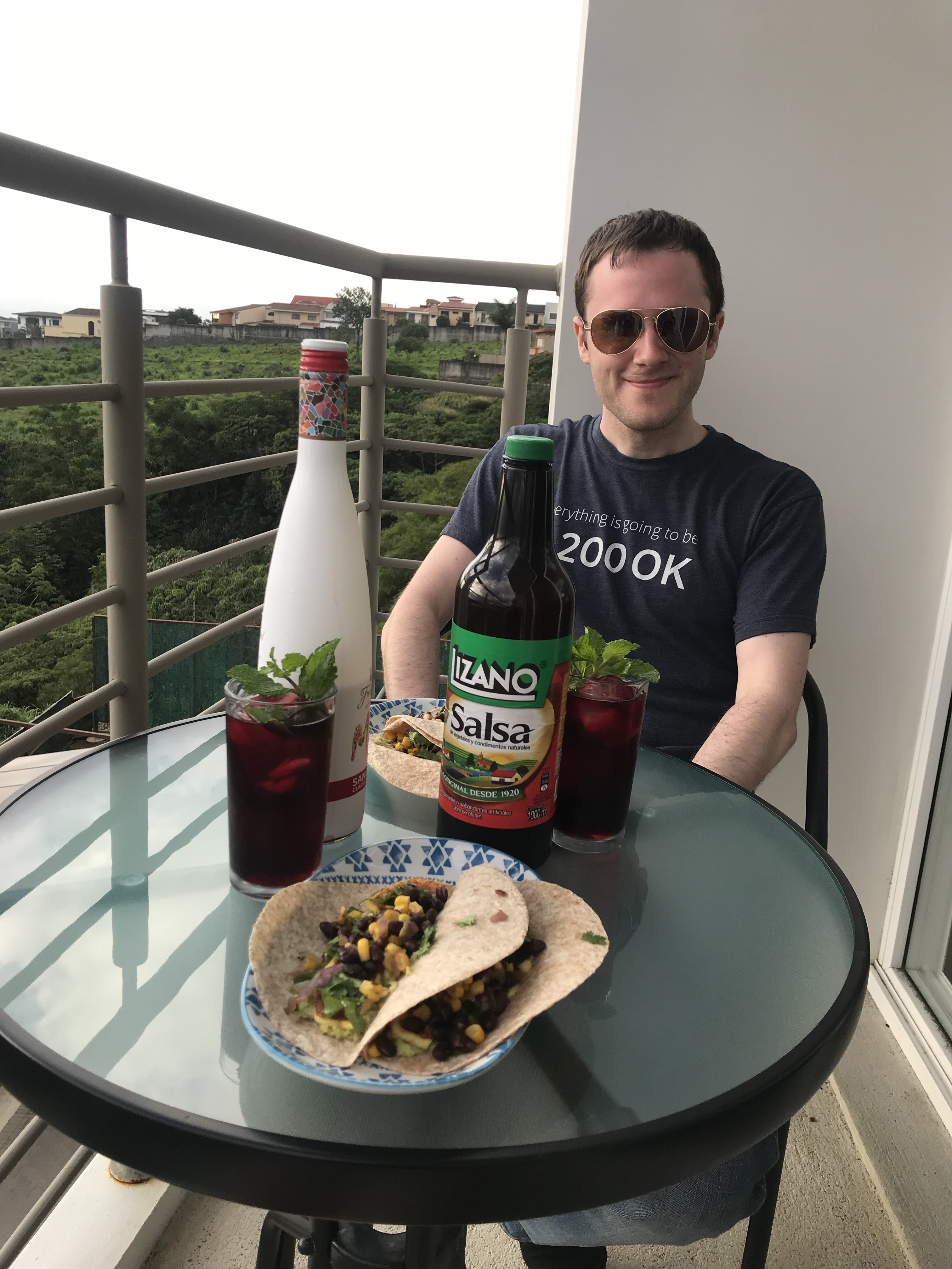 Meals on the balcony